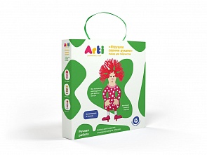 Набор для создания глиняного клоуна Нюша, с заготовкой и нитками (Arti, Г000677)